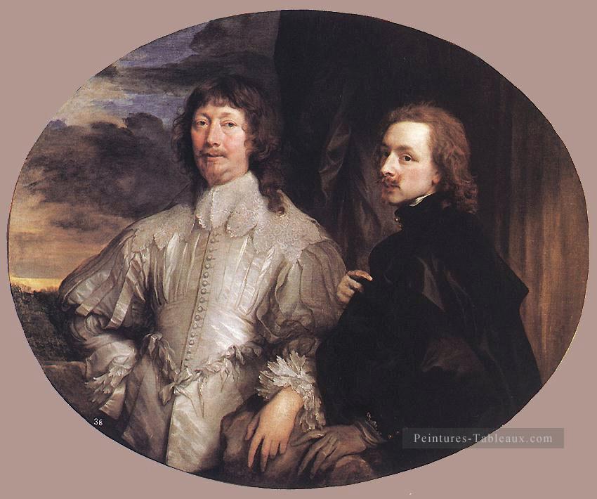 Sir Endymion Porter et l’artiste baroque peintre de cour Anthony van Dyck Peintures à l'huile